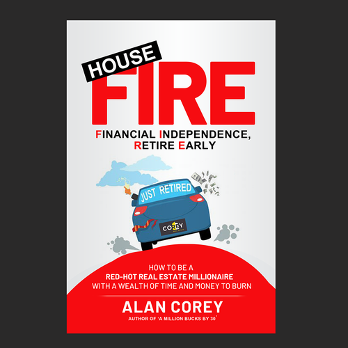 Eye-catching BOOK COVER with REAL ESTATE and EARLY RETIREMENT focus Design by Nat Pearl Designs