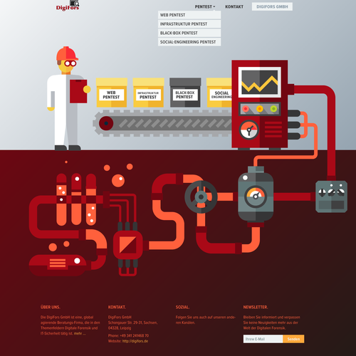 Web page design contest entry by jankram