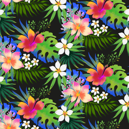 Tropical Fabric Print - Textile Designers & Illustrators Los Angeles fashion brand needs your designs Design by ash00 Designs