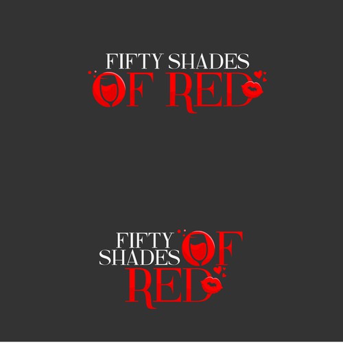 Logo for "50 Shades of Red" themed party Design by CreoleArts