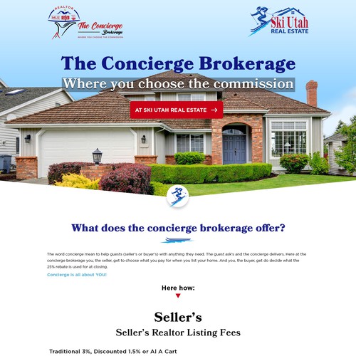 The concierge brokerage website Design by Atul-Arts