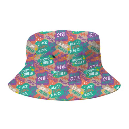 Bucket Hat Designs for Girls (black culture theme) Design by kirsen