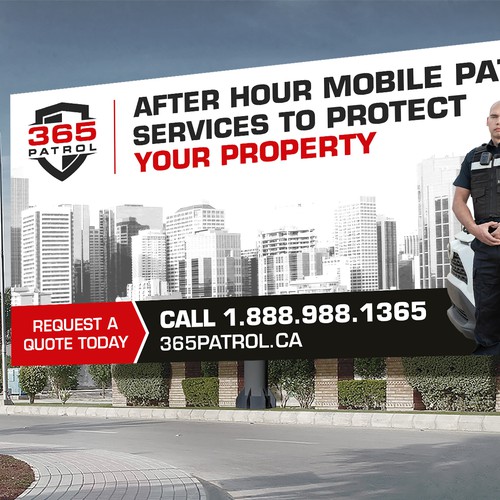 I need a billboard design for a Security Guard Company Design by Deep@rt
