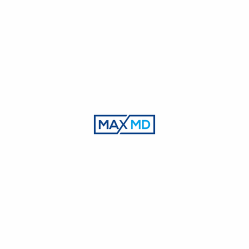 Max MD tele-medicine practice catering to men's health needs a powerful, modern logo Diseño de G A D U H_A R T