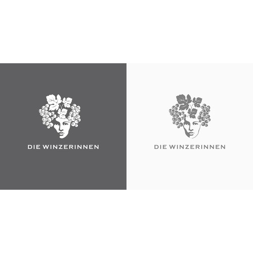 "Shop selling wine exclusively from female winemakers" winning Logo design
