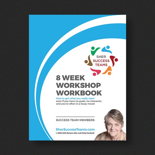 Workbook front cover for adults with big dreams - make me smile Design by Xnine