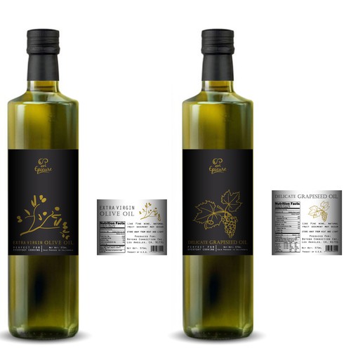 Epicure Olive Oil label Design Design by Dragan Jovic