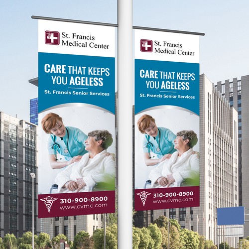 Design a banner that attracts older adults & families to use our specialized senior care & services Design réalisé par Sketch Media™