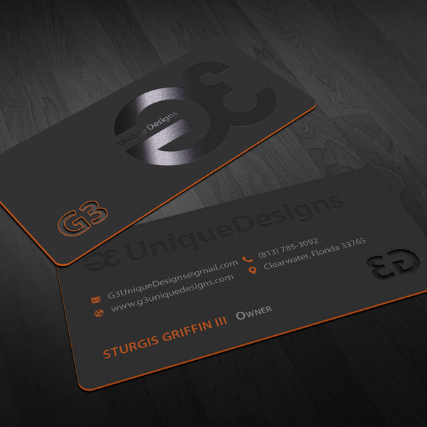 Letterpress Business Cards for G3UniqueDesigns