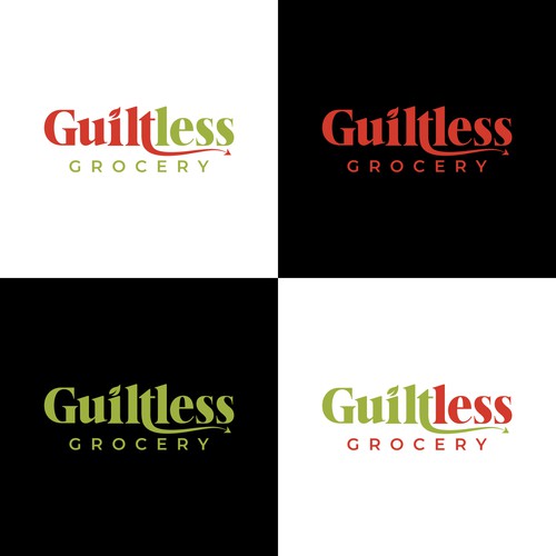 Simple Guiltless Grocery logo for healthy e-commerce store Design by saki-lapuff