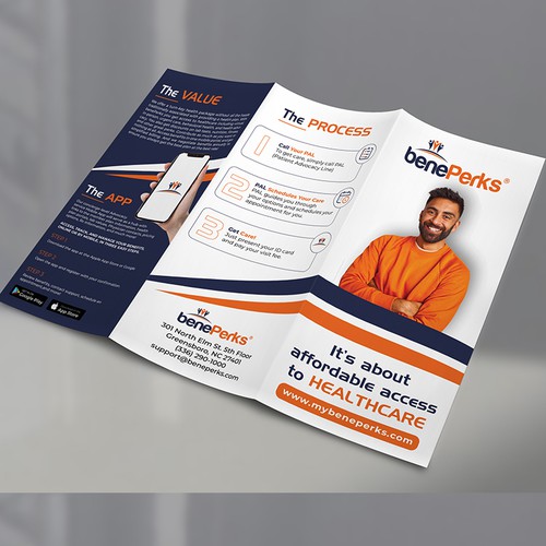 exciting tri-fold for health plan Design by Green wings