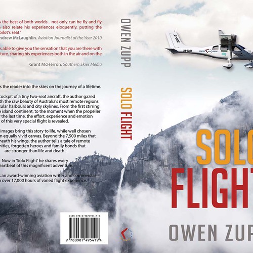 Solo Flight. Design an awesome book cover that captures the adventure of flight. Design by LilaM