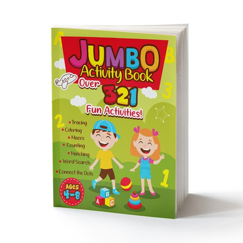 Fun Design for Jumbo Activity Book Design by AdryQ
