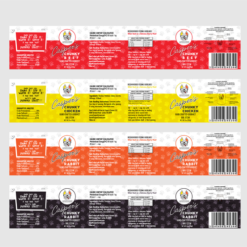 !!!! DESIGN A MINIMAL, MODERN, & CHIC DOG FOOD LABEL !!!! (Casper's Chunky Chicken) Design by halesen