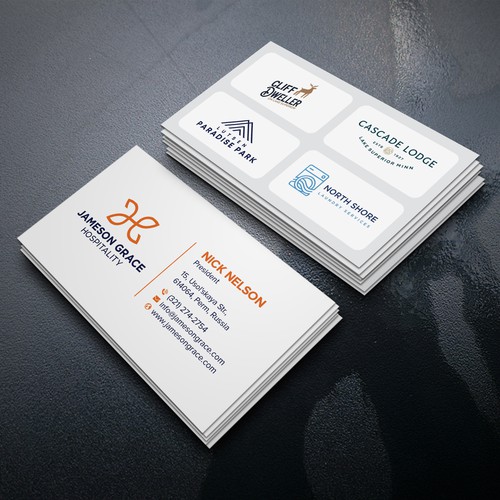 Create a modern and clean business card for a parent company with 4 subsidiaries Design by Birendra Chandra Das