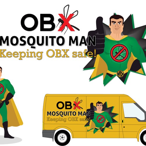 Create the next business or advertising for OBX Mosquito Man Design by lukakatic