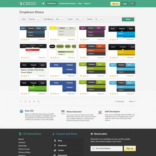 Design di website design for CSS Menu Maker di amiro