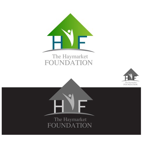 logo for The Haymarket Foundation Diseño de uman