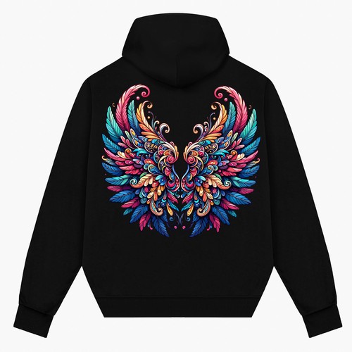 Hoodie Back Design Size Hoodie Back Design Angel Wings Hoodie Back