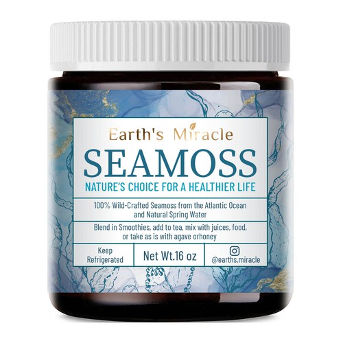 Design a Label for our Sea Moss Gel Product Design by ve_sta