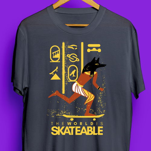 Diseño de The World is Skateable ... and we need an awesome tee design de SANT2