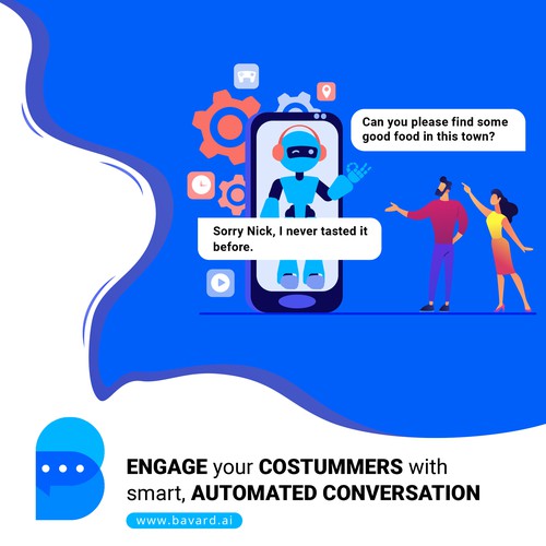 Banner for AI Chatbot Company Design by D. Mauwal