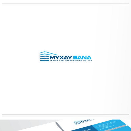 Gewinner des Wettbewerbs „Myxay Sana Design and Construction Co.,Ltd社のためにインパクトのあるロゴをデザインしてください。“ in der Kategorie Logo & Visitenkarte von adisign09