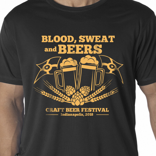 Creative Beer Festival T-shirt design デザイン by CervusDesigns