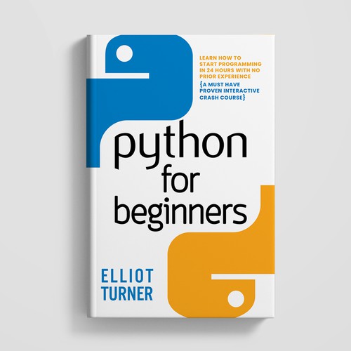 Python Prgramming book cover design (Subtitle must be included on cover) Design réalisé par B-eS