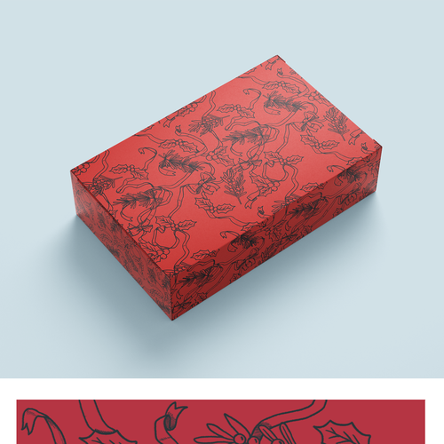 Design a Christmas Pattern for Luxury Decorative Gift Boxes Design by EricLim