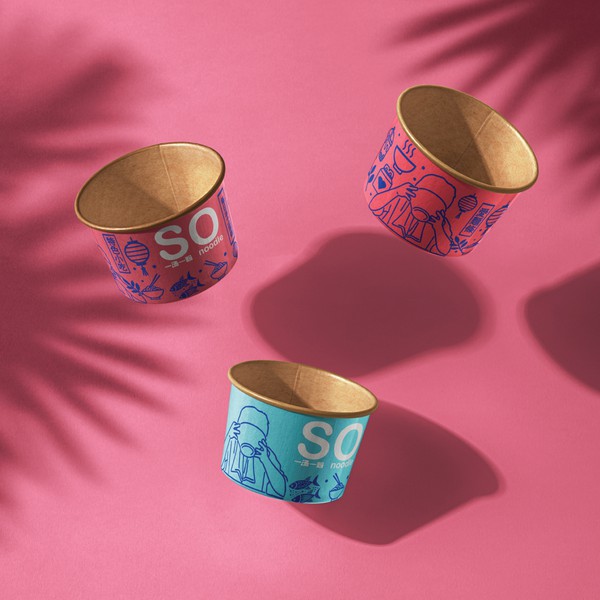 Design by TikaDesign titled "So Noodle - Brand Packaging Design Project"