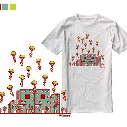 Create 99designs' Next Iconic Community T-shirt Design by cissy ( Qilart )