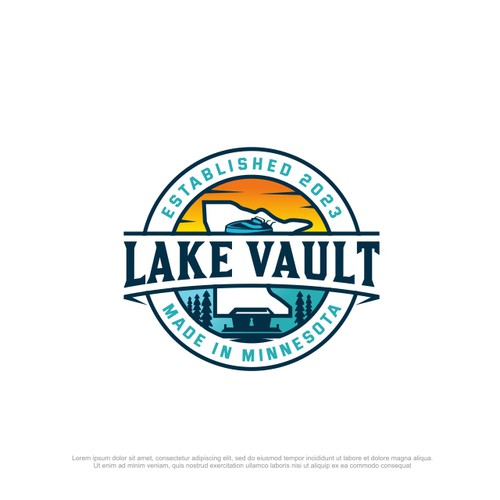Designs Up North, Lake Life Storage box brand Logo design contest