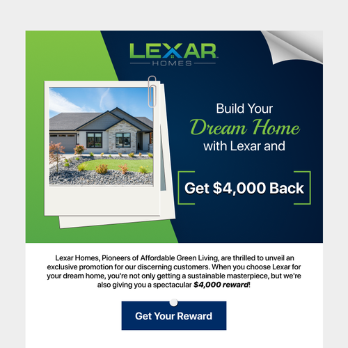 Custom Home builder marketing promotion Design by Yousra UI Designer