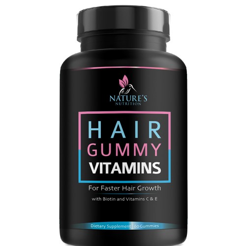 Nature's Nutrition needs a Gummy Vitamins black label Design by agooshe