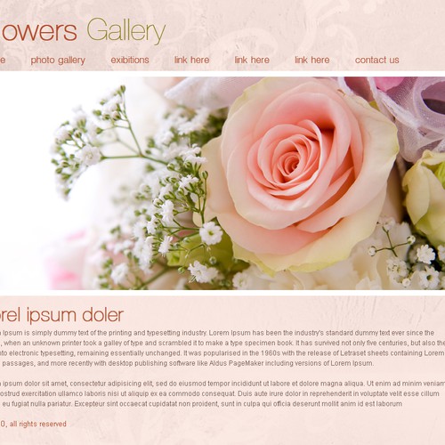 1-3 Page Website Template Design von Creative Chef