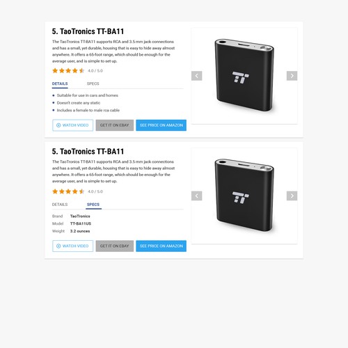 section of web page design, desktop only Design by MANVI