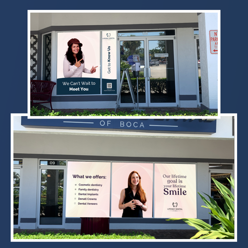 Dental Office Window Decals Design by UXAmaan