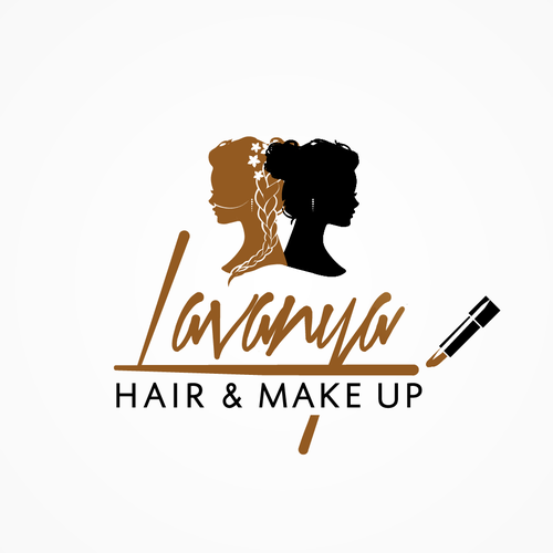 Indian/Western - Hair and Make up logo Design by EllyFish