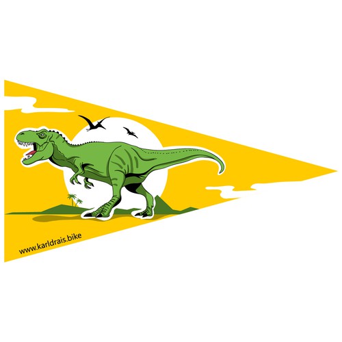 Dinosaur flag Design by Medinart91