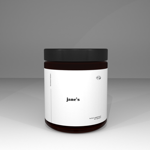 Minimal supplement label design Design by Pice Wilf