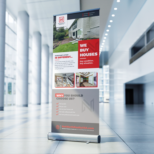 Pop-Up Banner: Sell Us Your House Design por Phategy