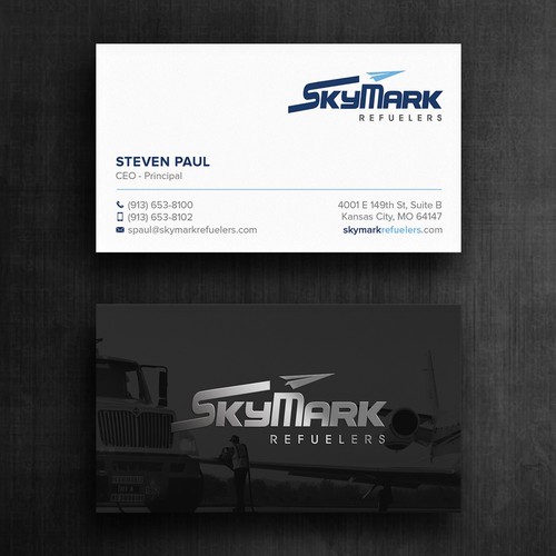 Need business card redesign for Aircraft Truck Fueling company Design by Felix SH