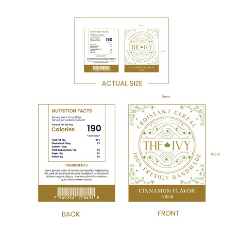 label designs for food (tiny croissant) Design by YusakG.F.X