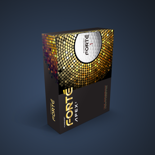 Create a futuristic, high-end packaging golf ball box for Foremost Golf Design réalisé par Howie_Tr