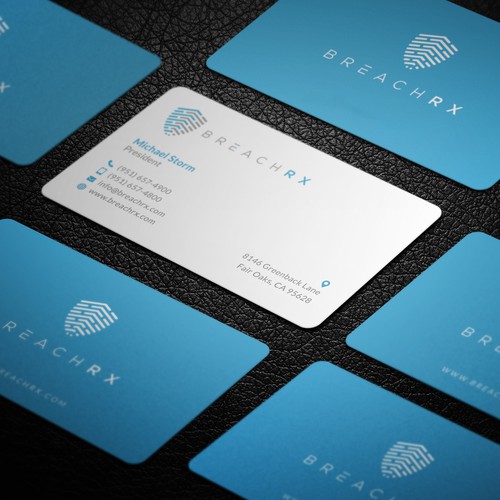 Professional B2B Card for Cyber Security Software Company Diseño de Galaxiya
