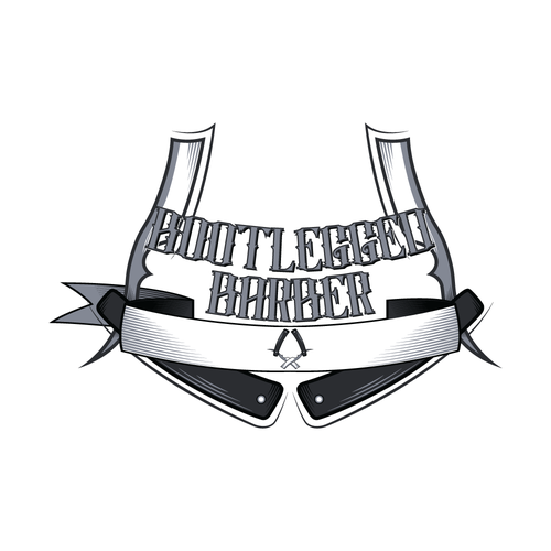 Traditional Barber shop logo Design by JetoMan