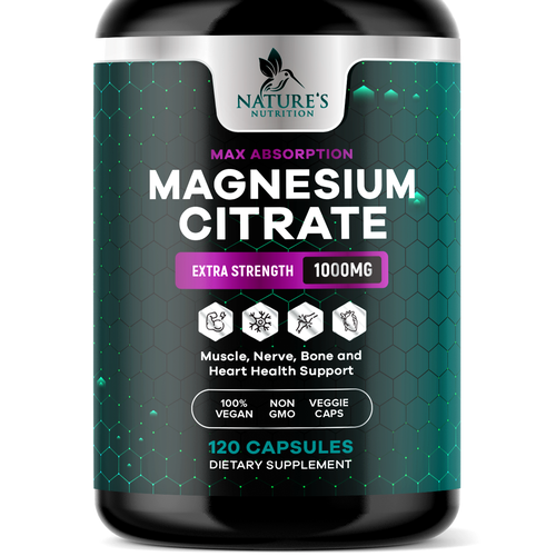 Premium Magnesium Citrate Design needed for Nature's Nutrition Design by TUNSAY