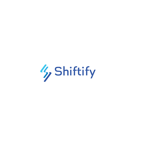 Minimalist and modern logo design for modern work shift management application Design by phifx