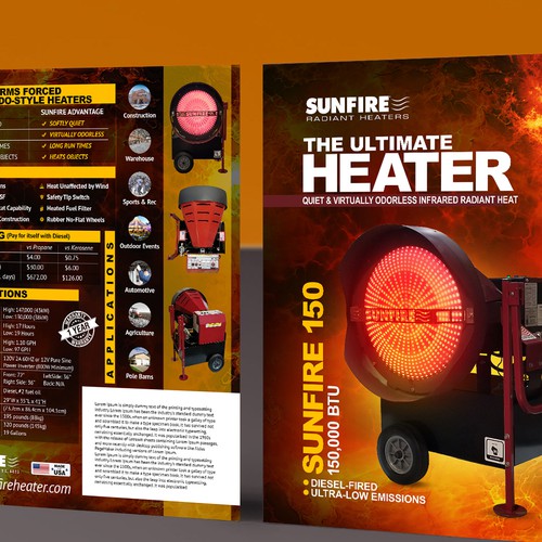 Creative Flyer for a highly unique and heavy-duty Portable Heater Design by Naveed Aziz